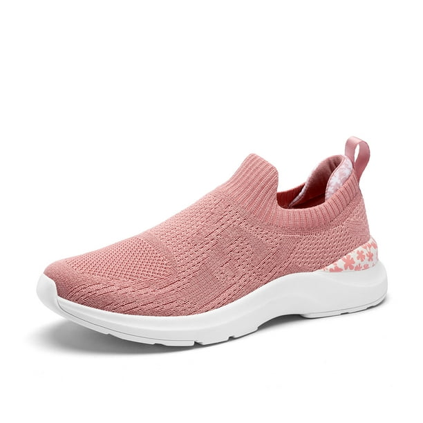 Womens Athletic Walking Shoes Casual Mesh Breathable Comfort Slip On Walking Shoes Running Jogging Gym Sports Sneakers 